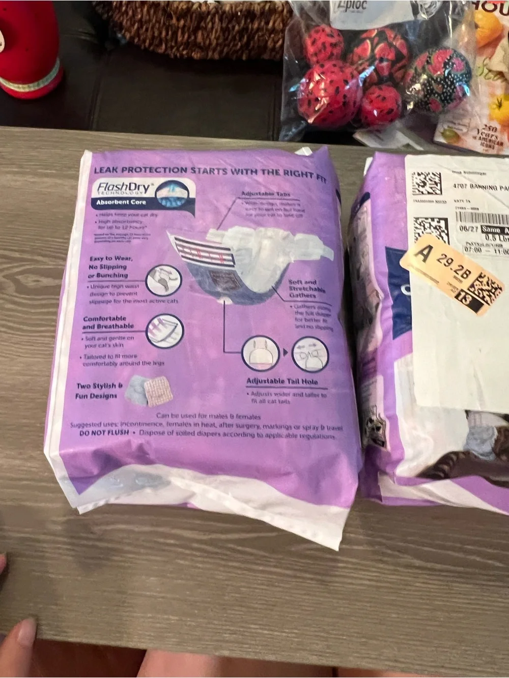 New Comfitables Cat Diapers XS - Purple